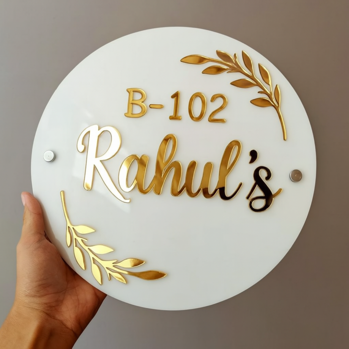 Cusmo Acrylic Name Plates for a Modern Look